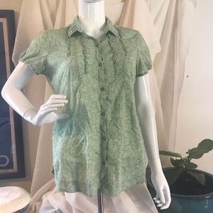 Boho Hippie Bib front top. Bohemian top